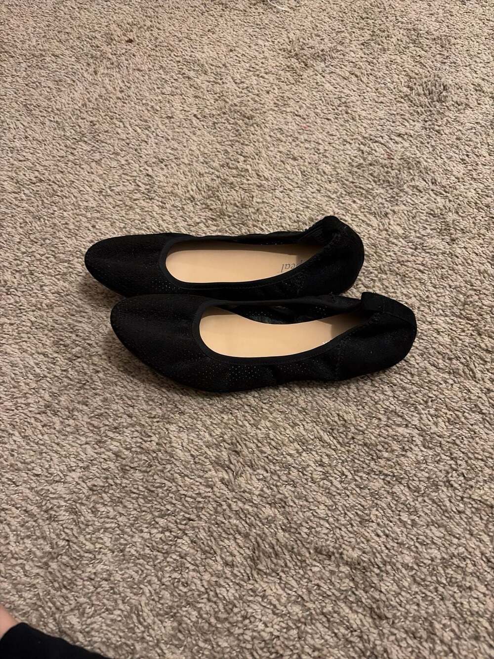 Xappeal Women's Clair Black Suede Slip On Ballet Flats